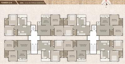 Project Image of 0.0 - 437.12 Sq.ft 2 BHK Apartment for buy in Shree Takshashila 2 Phase II