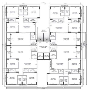 Project Image of 1278.0 - 2018.56 Sq.ft 3 BHK Apartment for buy in Meru Valentina