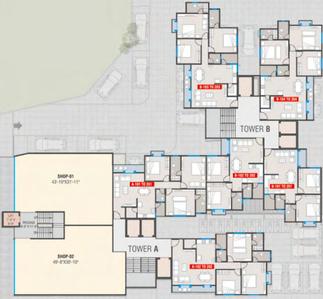 Project Image of 625.0 - 1339.0 Sq.ft 2 BHK Apartment for buy in Jainam Sky Memories