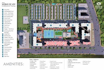 Project Image of 647.13 - 1516.76 Sq.ft 2 BHK Apartment for buy in Geras World of Joy M