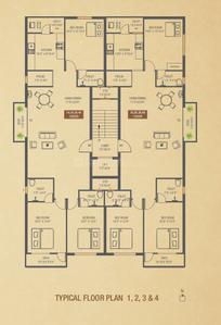 Project Image of 0.0 - 1592.0 Sq.ft 3 BHK Apartment for buy in Colorhomes Color Grandeur