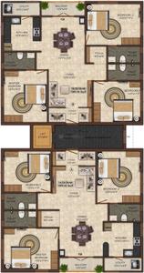 Project Image of 0.0 - 1565.0 Sq.ft 3 BHK Apartment for buy in India Kurinji Bliss