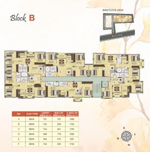 Project Image of 566.0 - 758.0 Sq.ft 2 BHK Apartment for buy in Meena Bliss
