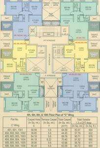 Project Image of 369.0 - 652.0 Sq.ft 1 BHK Apartment for buy in Subhagya Saptarshi Residency C Wing