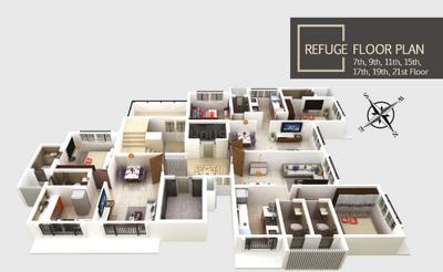 Project Image of 435.0 - 599.0 Sq.ft 1 BHK Apartment for buy in VS Royale 22