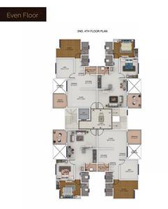 Project Image of 626.78 - 732.38 Sq.ft 2 BHK Apartment for buy in Nirman Milestone