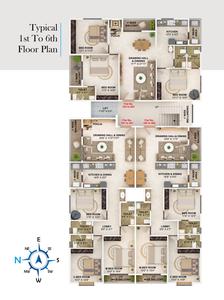 Project Image of 1469.02 - 1540.29 Sq.ft 3 BHK Apartment for buy in Modern Height 2