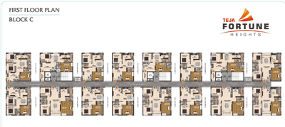 Project Image of 1025.0 - 1900.0 Sq.ft 2 BHK Apartment for buy in Teja Fortune Heights