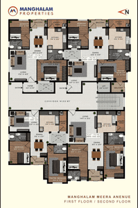 Project Image of 1085.0 - 1308.0 Sq.ft 2 BHK Apartment for buy in Manghalam Meera Avenue