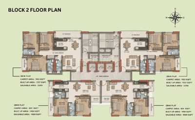 Project Image of 800.51 - 1349.04 Sq.ft 2 BHK Apartment for buy in Bibhuti SAP The Urbanite