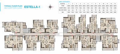 Project Image of 1180.0 - 2010.0 Sq.ft 2 BHK Apartment for buy in SMR Vinay Estella