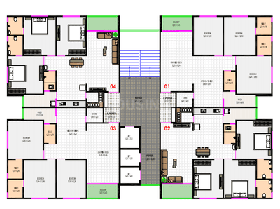 Project Image of 1002.23 - 1150.34 Sq.ft 3 BHK Apartment for buy in Shreenath Ganesh Rivera
