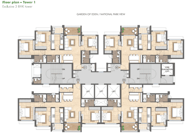 Project Image of 719.0 - 1540.0 Sq.ft 2 BHK Apartment for buy in Lodha Woods