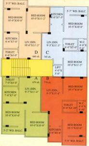 Project Image of 679.0 - 745.0 Sq.ft 2 BHK Apartment for buy in Sree Siddhidata Apartment