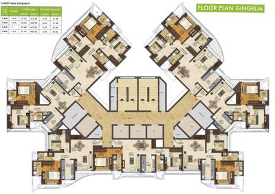 Project Image of 616.0 - 984.0 Sq.ft 2 BHK Apartment for buy in ACME Gingelia Residential