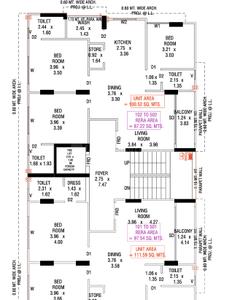 Project Image of 938.83 - 1049.91 Sq.ft 3 BHK Apartment for buy in Swara Skyaura