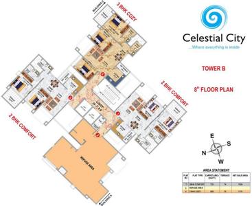 Project Image of 517.96 - 1310.0 Sq.ft 2 BHK Apartment for buy in Pharande Celestial City