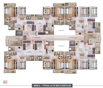 Project Image of 970.0 - 1186.0 Sq.ft 2 BHK Apartment for buy in Atharva Residency