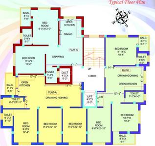 Project Image of 853.0 - 1058.0 Sq.ft 2 BHK Apartment for buy in Shrey Apartment Phase 1