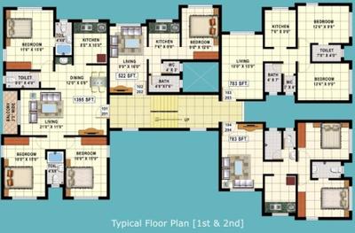 Project Image of 558.0 - 1395.0 Sq.ft 1 BHK Apartment for buy in KVC Laxman Complex