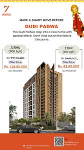 Project Image of 821.0 - 1142.0 Sq.ft 2 BHK Apartment for buy in 7 Anshul