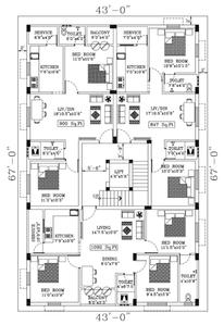 Project Image of 847.0 - 1250.0 Sq.ft 2 BHK Apartment for buy in Vishnu Thirumala Flats