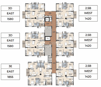 Project Image of 1320.0 - 1855.0 Sq.ft 2 BHK Apartment for buy in Ramky One Orbit