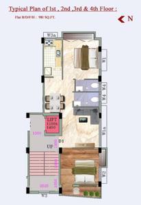 Project Image of 0.0 - 592.02 Sq.ft 2 BHK Apartment for buy in Firstbliss Raaj Sapphire