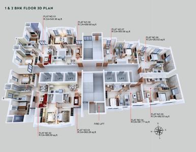 Project Image of 363 Sq.ft 1 BHK Apartment / Flat for sale in Kamathipura for Rs. 12500000