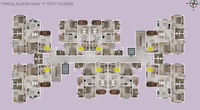 Project Image of 927.0 - 1182.0 Sq.ft 2 BHK Apartment for buy in Confident Fairfield