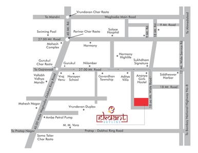 Project Image of 745.0 - 815.0 Sq.ft 3 BHK Apartment for buy in Ekdant Skyline