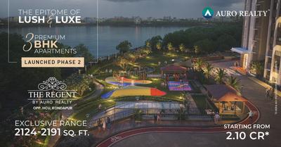 Project Image of 1950.0 - 2191.0 Sq.ft 3 BHK Apartment for buy in Auro The Regent Phase 2