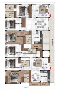 Project Image of 1550.0 - 1610.0 Sq.ft 3 BHK Apartment for buy in Zenith Heights