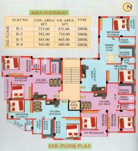 Project Image of 665.0 - 872.0 Sq.ft 2 BHK Apartment for buy in Siddhi Ganesh Apartment 1
