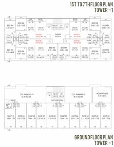Project Image of 595.03 - 912.35 Sq.ft 1.5 BHK Apartment for buy in Shree Radhey Meadows Skyline