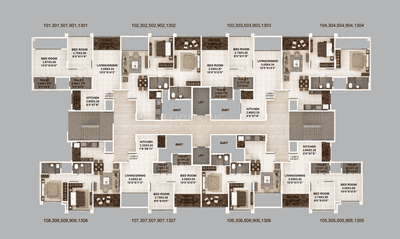Project Image of 423.78 - 663.81 Sq.ft 2 BHK Apartment for buy in Kumar Pebble Park