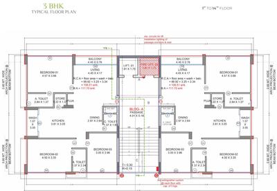 Project Image of 1075.53 - 1234.41 Sq.ft 3 BHK Apartment for buy in Sankalp The Signature