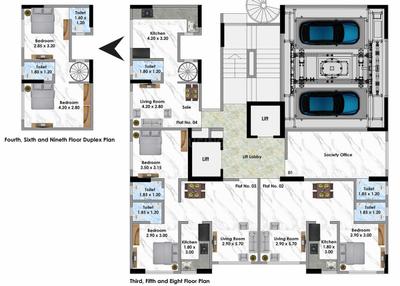 Project Image of 224.97 - 929.57 Sq.ft 1 BHK Apartment for buy in Mass Mondeal