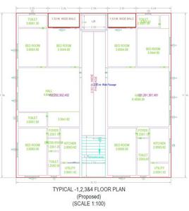 S S Navya Jewel B Navya Jewel B Cluster Plan from 1st to 4th Floor 1