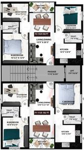 Project Image of 876.0 - 1476.0 Sq.ft 2 BHK Apartment for buy in Viva Verly
