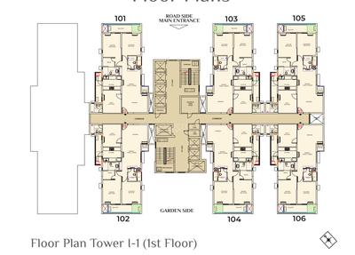 Project Image of 1800.0 - 2400.0 Sq.ft 3 BHK Apartment for buy in Assotech World Avenue 07