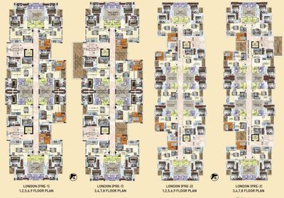 Project Image of 560.0 - 875.0 Sq.ft 1 BHK Apartment for buy in Jain Dream World City Precinct I