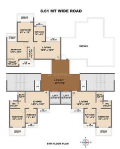 Project Image of 1018 Sq.ft 2 BHK Apartment / Flat for sale in Kalamboli for Rs. 10500000