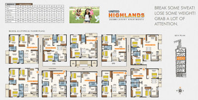Project Image of 1080.0 - 1630.0 Sq.ft 2 BHK Apartment for buy in United Highlands