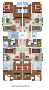 Project Image of 1110.0 - 1480.0 Sq.ft 2 BHK Apartment for buy in Emarat Enclave