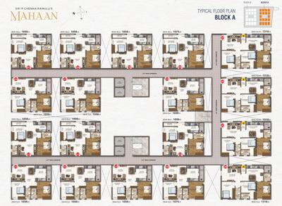 Project Image of 1050.02 - 1310.08 Sq.ft 2 BHK Apartment for buy in SPJV Sri P Chenna Ramulus Mahaan Block A