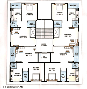 Project Image of 358.33 - 384.81 Sq.ft 1 BHK Apartment for buy in Mark Jaladham Residency
