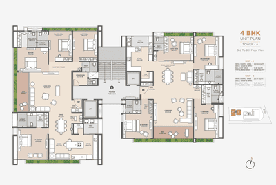 Project Image of 2159.46 - 2275.28 Sq.ft 4 BHK Apartment for buy in Shreepad Sunshine