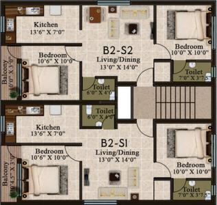 Project Image of 745.0 - 915.0 Sq.ft 2 BHK Apartment for buy in Golden Shri Vaaru