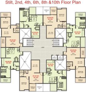 Project Image of 379.0 - 462.0 Sq.ft 1 BHK Apartment for buy in Shree Sai Phase V M1 Building
